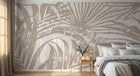 Design D0340 — Papier peint Palmier Tropical Vert - Collection 2 — Novomur