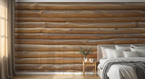 Design D0890 — Papier peint Bois Rustique Brun - Collection 2 — Novomur