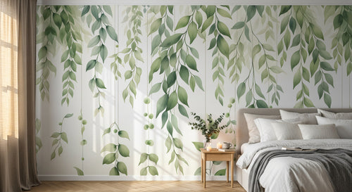 Design D0991 — Papier peint Eucalyptus Botanique Sauge — Novomur