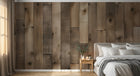 Design D0996 — Papier peint Bois Rustique Brun - Collection 2 — Novomur
