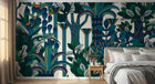 Design E0403 — Papier peint Palmier Tropical Vert - Collection 2 — Novomur