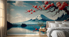 Design F0003 — Papier peint Mont Fuji et Hokusai — Novomur