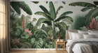 Design F0028 — Papier peint Jungle Tropicale Dense Aquarelle — Novomur