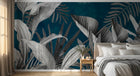 Design F0153 — Papier peint Palmier Tropical Vert - Collection 2 — Novomur
