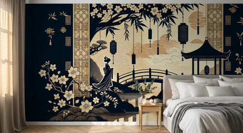 Design F0196 — Papier peint Bambou — Novomur