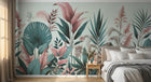 Design F0251 — Papier peint Palmier Tropical Vert - Collection 1 — Novomur
