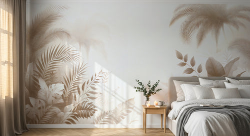 Design F0254 — Papier peint Jungle Tropicale Dense Aquarelle — Novomur