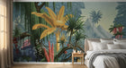 Design F0415 — Papier peint Palmier Tropical Vert - Collection 3 — Novomur