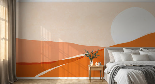 Design F0777 — Papier peint Paysage Désert et Cactus — Novomur