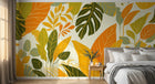 Design F0796 — Papier peint Palmier Tropical Vert - Collection 2 — Novomur