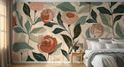 Design F0875 — Papier peint Floral Pivoines et Roses - Collection 2 — Novomur