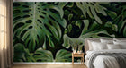 Design L0376 — Papier peint Monstera gros plan photo realiste — Novomur