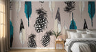 Design SD0063 — Papier peint Plumes — Novomur