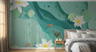 Design SK0002 — Papier peint Asie Encre Bleue — Novomur