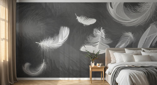 Design SK0123 — Papier peint Plumes — Novomur