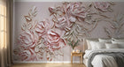Design SL0238 — Papier peint Roses ruban relief 3D rose pale — Novomur