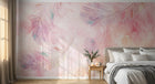 Design SL0806 — Papier peint Plumes pastel rose violet aquarelle — Novomur
