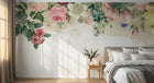 Design ZX0311 — Papier peint Roses pivoines anemones papillons vintage — Novomur