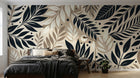 Design A0019 — Papier peint Botanique Feuilles Sombres — Novomur