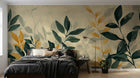Design A0610 — Papier peint Botanique Feuilles Dorées — Novomur