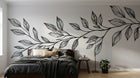 Design A0816 — Papier peint Botanique Feuilles Sombres — Novomur