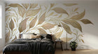 Design A0844 — Papier peint Botanique Feuilles Dorées — Novomur