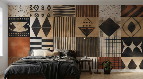Design A0936 — Papier peint Ethnique Tribal Africain — Novomur