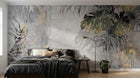 Design D0100 — Papier peint Palmier Tropical Doré Luxe - Collection 2 — Novomur