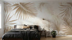 Design F0167 — Papier peint Palmier Tropical Doré Luxe - Collection 1 — Novomur