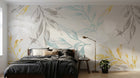 Design SK0115 — Papier peint Botanique Feuilles Dorées — Novomur