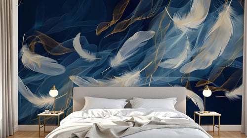 Design A0014 — Papier peint Plumes — Novomur