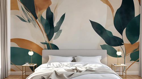 Design A0016 — Papier peint Botanique Feuillage - Collection 1 — Novomur