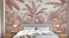 Design A0034 — Papier peint Palmier Tropical Vintage Sépia — Novomur
