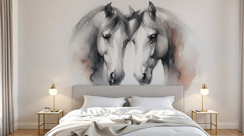 Design A0043 — Papier peint Chevaux — Novomur