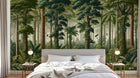 Design A0054 — Papier peint Jungle Tropicale Dense Aquarelle — Novomur