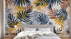 Design A0064 — Papier peint Palmier Tropical Vert - Collection 4 — Novomur