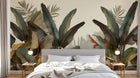 Design A0066 — Papier peint Palmier Tropical Vert - Collection 1 — Novomur