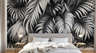 Design A0069 — Papier peint Palmier Tropical Vert - Collection 4 — Novomur