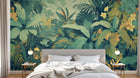Design A0077 — Papier peint Jungle Tropicale Dense Aquarelle — Novomur