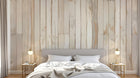 Design A0082 — Papier peint Bois Rustique Blanchi — Novomur