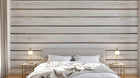 Design A0084 — Papier peint Bois Rustique Blanchi — Novomur