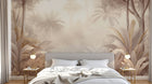 Design A0086 — Papier peint Palmier Tropical Vintage Sépia — Novomur