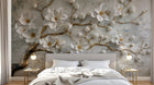 Design A0104 — Papier peint Floral Pivoines et Roses - Collection 1 — Novomur