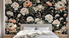 Design A0106 — Papier peint Floral Pivoines et Roses - Collection 2 — Novomur