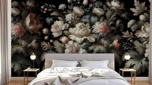 Design A0107 — Papier peint Floral Vintage Baroque — Novomur