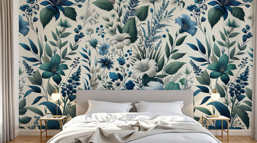 Design A0114 — Papier peint Coquelicots et Fleurs Sauvages — Novomur
