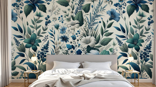 Papier peint Liberty Floral - Sur mesure - Design A0114