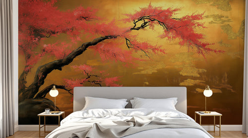 Design A0125 — Papier peint Arbres Décoratifs — Novomur