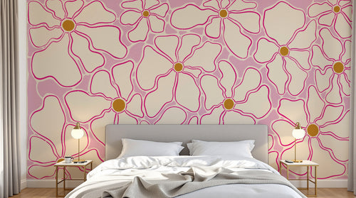 Design A0129 — Papier peint Floral Vintage Baroque — Novomur