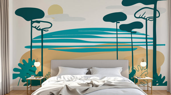 Papier peint Paysage Plage et Mer - Sur mesure